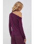 Sisley bluza femei culoarea violet neted - Pled.ro