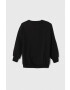 Sisley bluza copii culoarea negru neted - Pled.ro