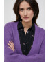 Sisley cardigan din amestec de lana femei culoarea violet light - Pled.ro