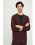 Sisley cardigan din bumbac barbati culoarea bordo - Pled.ro