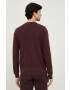 Sisley cardigan din bumbac barbati culoarea bordo - Pled.ro