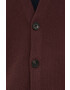 Sisley cardigan din bumbac barbati culoarea bordo - Pled.ro