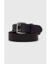 Sisley curea de piele culoarea negru - Pled.ro