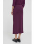 Sisley fusta culoarea violet midi drept - Pled.ro