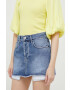 Sisley fusta jeans mini drept - Pled.ro