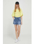 Sisley fusta jeans mini drept - Pled.ro