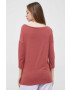 Sisley longsleeve femei culoarea bordo - Pled.ro