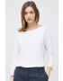 Sisley longsleeve din bumbac culoarea alb - Pled.ro