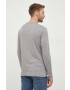 Sisley longsleeve din bumbac culoarea gri neted - Pled.ro