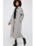 Sisley palton din lana de tranzitie oversize - Pled.ro