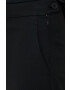 Sisley pantaloni femei culoarea negru mulata high waist - Pled.ro