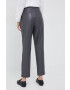 Sisley pantaloni femei culoarea negru drept high waist - Pled.ro