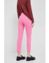 Sisley pantaloni femei culoarea violet drept high waist - Pled.ro