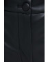 Sisley pantaloni femei culoarea negru drept high waist - Pled.ro