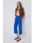 Sisley pantaloni femei lat high waist - Pled.ro