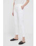 Sisley pantaloni femei culoarea bej mulata high waist - Pled.ro