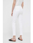 Sisley pantaloni femei culoarea bej mulata high waist - Pled.ro