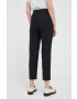 Sisley pantaloni femei culoarea bej mulata high waist - Pled.ro