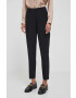 Sisley pantaloni femei culoarea negru drept medium waist - Pled.ro