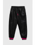 Sisley pantaloni copii culoarea negru neted - Pled.ro