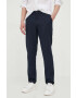 Sisley pantaloni de bumbac culoarea albastru marin mulata - Pled.ro