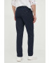 Sisley pantaloni de bumbac culoarea albastru marin mulata - Pled.ro