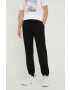 Sisley pantaloni de trening barbati culoarea negru neted - Pled.ro