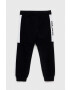 Sisley pantaloni de trening pentru copii culoarea negru modelator - Pled.ro