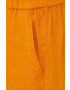 Sisley pantaloni din in culoarea portocaliu fason tigareta high waist - Pled.ro