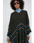 Sisley poncho din amestec de lana - Pled.ro