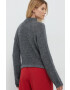 Sisley pulover femei culoarea gri cu turtleneck - Pled.ro