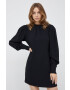 Sisley rochie culoarea negru mini drept - Pled.ro