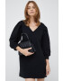 Sisley rochie culoarea negru mini drept - Pled.ro