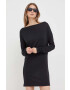 Sisley rochie culoarea negru mini mulata - Pled.ro