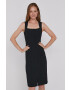 Sisley Rochie culoarea negru mini mulat - Pled.ro