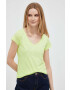 Sisley tricou femei culoarea galben - Pled.ro