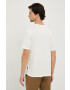 Sisley tricou din bumbac culoarea gri cu imprimeu - Pled.ro