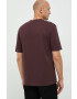 Sisley tricou din bumbac culoarea bordo neted - Pled.ro