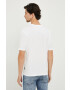 Sisley tricou din bumbac culoarea alb neted - Pled.ro