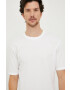 Sisley tricou din bumbac culoarea alb neted - Pled.ro