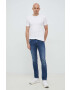 Sisley tricou din bumbac culoarea alb neted - Pled.ro