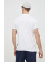 Sisley tricou din bumbac culoarea alb neted - Pled.ro