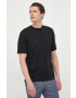 Sisley tricou din bumbac culoarea negru - Pled.ro