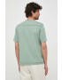 Sisley tricou din bumbac culoarea verde neted - Pled.ro