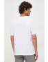 Sisley tricou din bumbac culoarea alb neted - Pled.ro