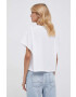 Sisley tricou din bumbac culoarea alb - Pled.ro