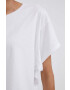 Sisley tricou din bumbac culoarea alb - Pled.ro