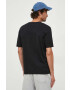 Sisley tricou din bumbac culoarea negru neted - Pled.ro