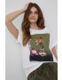 Sisley tricou din bumbac - Pled.ro