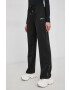 Sixth June pantaloni femei culoarea negru lat high waist - Pled.ro